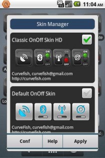 OnOff Skin: Classic HD 1.1.0. Скриншот 2