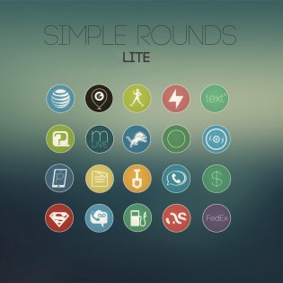 Simple Rounds - Icon Pack 1.1.9. Скриншот 1
