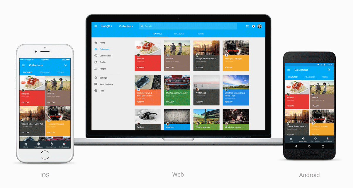 Web android. Google collections.