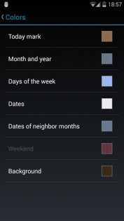 Month Calendar Widget 2.1.0. Скриншот 5