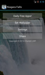 Niagara Falls Live Wallpaper 3.0. Скриншот 1