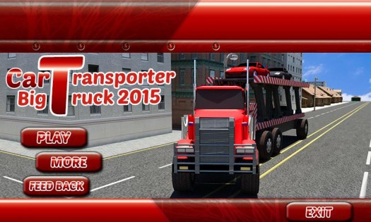 Car Transporter Big Truck 2015 1.1.8. Скриншот 1