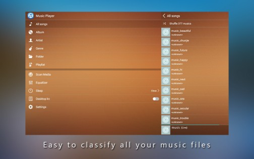 MiniAndroid – музыкальный проигрыватель 7.1.2. Скриншот 10
