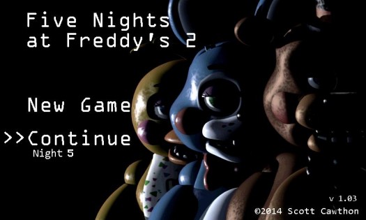 Five Nights at Freddys 2. Скриншот 1