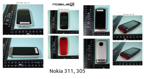 Утекли фото Nokia 311 и 306