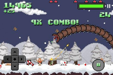 Super Mega Worm Vs Santa Saga 1.1.2. Скриншот 1