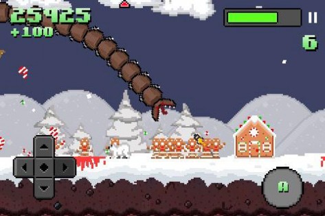 Super Mega Worm Vs Santa Saga 1.1.2. Скриншот 2