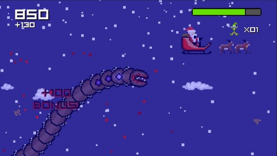 Super Mega Worm Vs Santa Saga 1.1.2. Скриншот 8