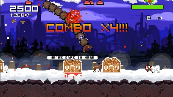 Super Mega Worm Vs Santa Saga 1.1.2. Скриншот 9