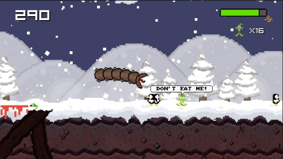 Super Mega Worm Vs Santa Saga 1.1.2. Скриншот 12