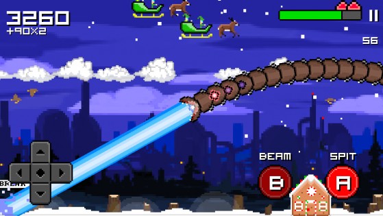 Super Mega Worm Vs Santa Saga 1.1.2. Скриншот 15