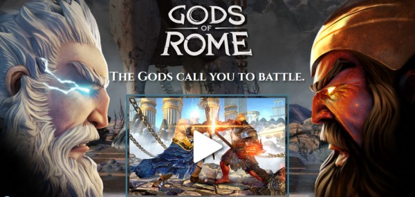 Представлен геймплейный трейлер мобильного файтинга Gods of Rome от Gameloft