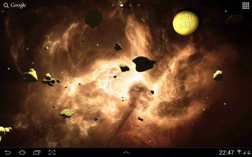 Астероиды 3D Живые обои 4.0.3.1. Скриншот 9