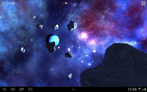 Астероиды 3D Живые обои 4.0.3.1. Скриншот 10