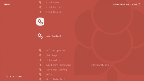 RetroArch 1.21.0. Скриншот 1