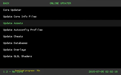RetroArch 1.21.0. Скриншот 10