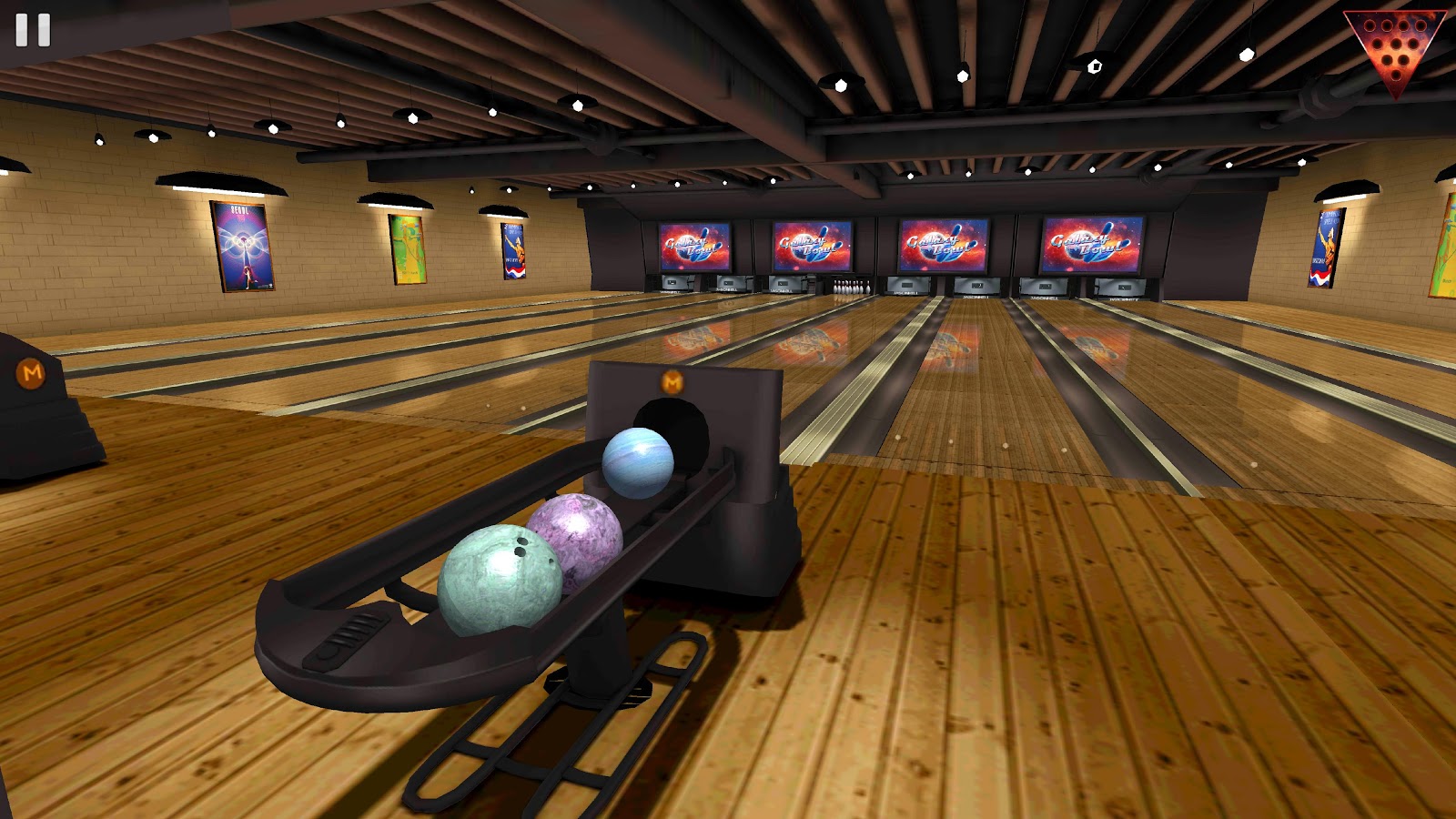 Galaxy Bowling 3D - отличный трёхмерный боулинг с реалистичной физикой разл...