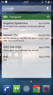Hangouts Widget 2.0. Скриншот 1