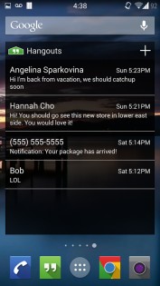 Hangouts Widget 2.0. Скриншот 3