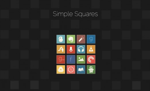 Simple Squares - Icon Pack 1.1.1. Скриншот 1