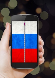 Russia Flag Zipper Lock 36.6. Скриншот 1