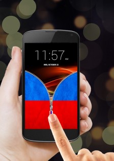 Russia Flag Zipper Lock 36.6. Скриншот 5