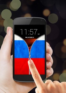 Russia Flag Zipper Lock 36.6. Скриншот 16