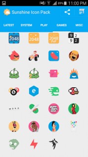 Sunshine Icon Pack (Donation) 2.6. Скриншот 3