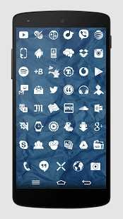 Whicons – White Icon Pack 24.5.12. Скриншот 3