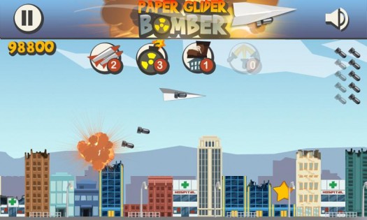 Paper Glider Bomber 2.1. Скриншот 3