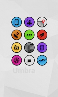 Umbra - Icon Pack 13.2.1. Скриншот 1