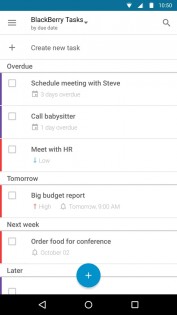 Задачи от BlackBerry 2.2436.2. Скриншот 3