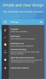 Camera Blocker 2.09. Скриншот 3
