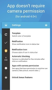 Camera Blocker 2.09. Скриншот 2