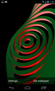 3D Hypnotic Spiral Rings Free 1.3. Скриншот 1