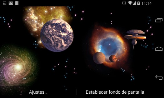 Space Live Wallpaper 3D 2.23. Скриншот 2