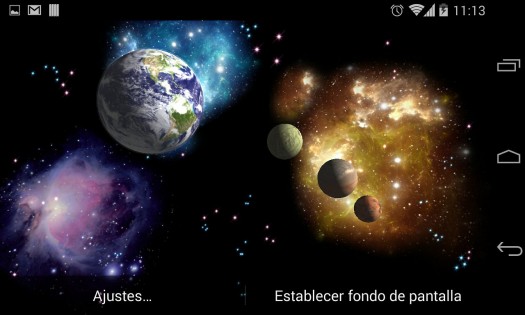 Space Live Wallpaper 3D 2.20. Скриншот 1