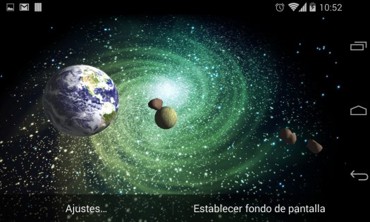 3D Galaxy Live Wallpaper HD 2.0017. Скриншот 2