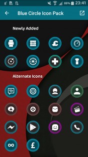 Blue Circle Icon Pack 1.0.1. Скриншот 3