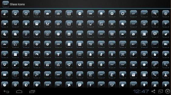 GLASS ICONS APEX/NOVA/GO/ADW 4.2.0. Скриншот 2
