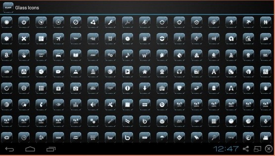 GLASS ICONS APEX/NOVA/GO/ADW 4.2.0. Скриншот 1