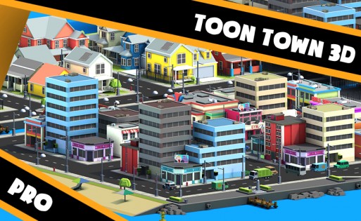 Toon Town 3D Live Wallpaper 1.02. Скриншот 1