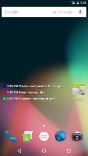Transparent Calendar Widget 1.5.6. Скриншот 1