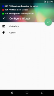 Transparent Calendar Widget 1.5.0. Скриншот 2