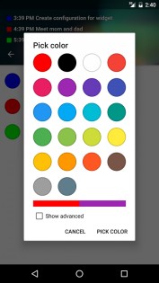 Transparent Calendar Widget 1.5.6. Скриншот 4