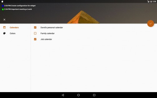 Transparent Calendar Widget 1.5.6. Скриншот 6