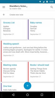 Заметки от BlackBerry 2.2511.2. Скриншот 2