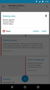 Заметки от BlackBerry 2.2511.2. Скриншот 3