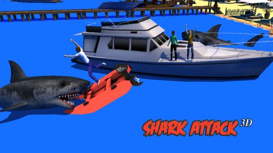 Shark Attack 3D Simulator 1.1. Скриншот 1