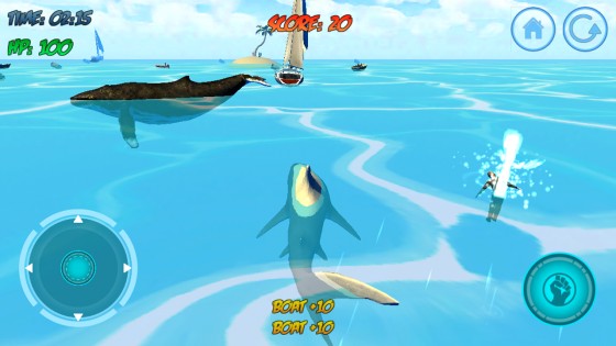 Shark Attack 3D Simulator 1.1. Скриншот 7